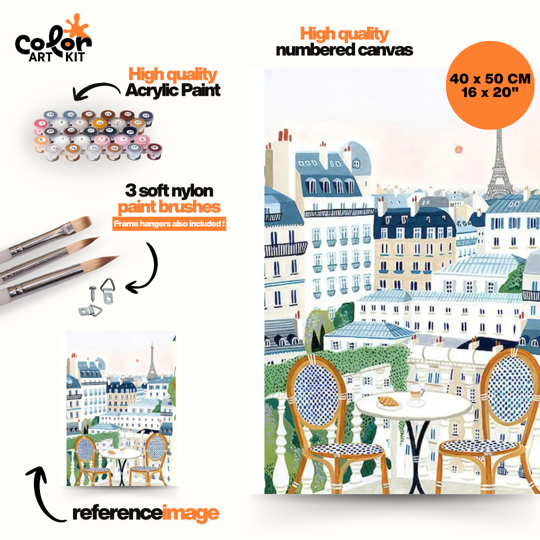 Parisian Balcony Eiffel Tower