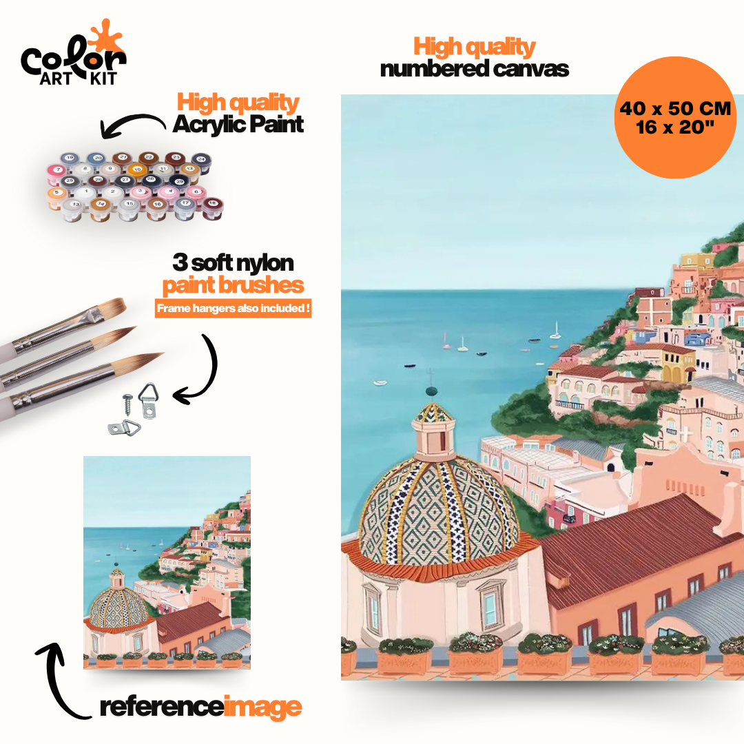 Colorful Amalfi Coast Town