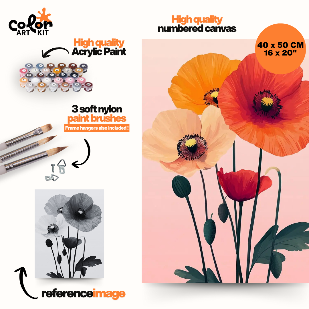 Colorful Poppies