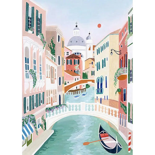 Charming Venice Canal Art
