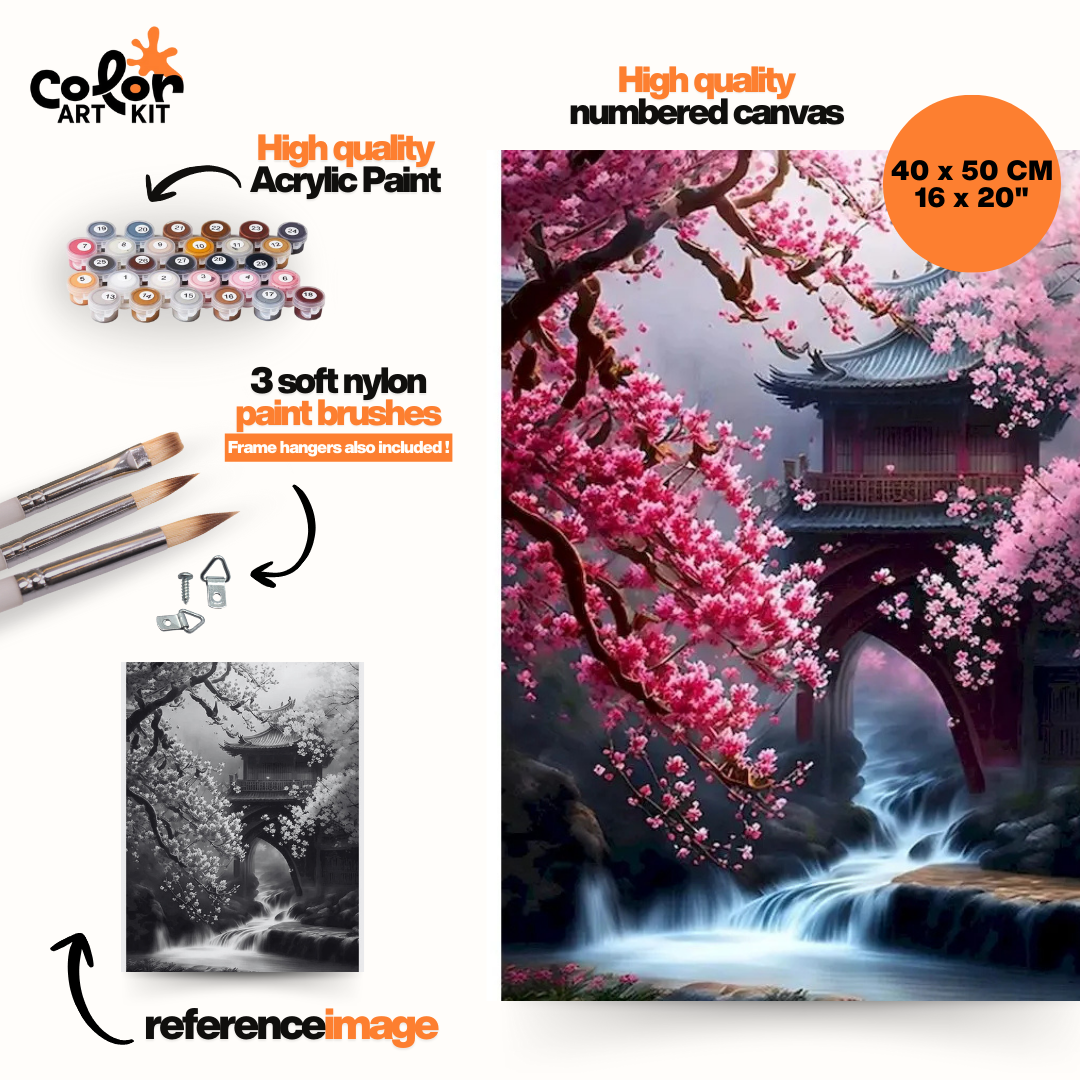 Blossom Flowing Stream