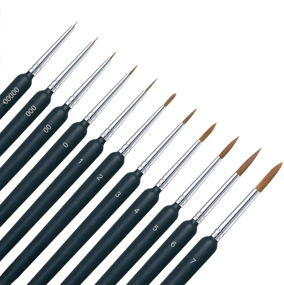 Ergonomic Detail Brush Set (10 sizes)