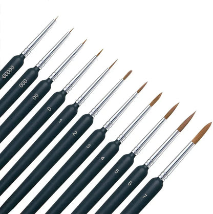 Ergonomic Detail Brush Set (10 sizes)