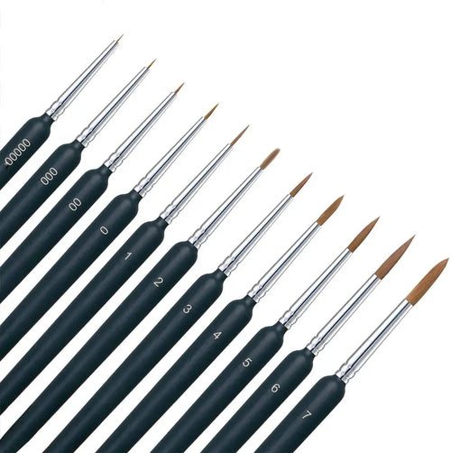 Ergonomic Detail Brush Set (10 sizes)