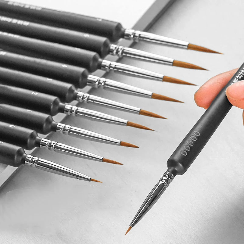 Ergonomic Detail Brush Set (10 sizes)