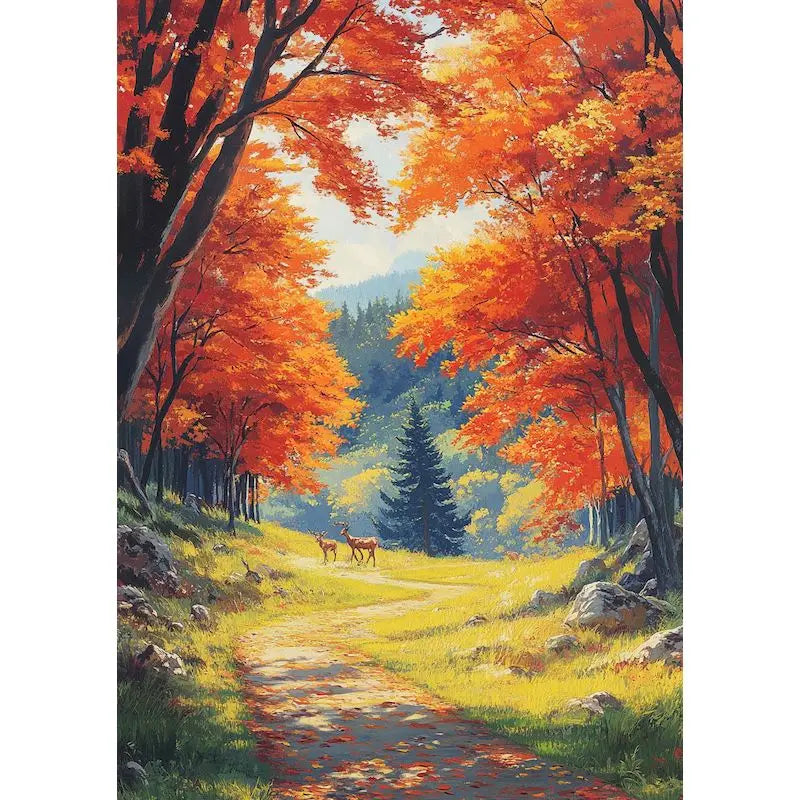 Forest Path in Autumn