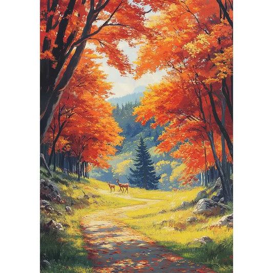 Forest Path in Autumn