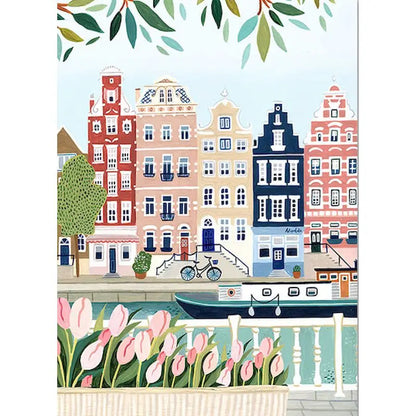 Amsterdam Canal City Painting
