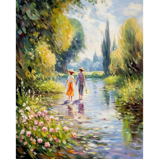 Couple in the Riverbank 