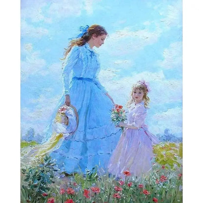 Ladies in the Flowe Field 