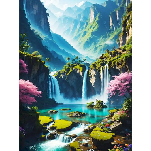 Vibrant Waterfalls 