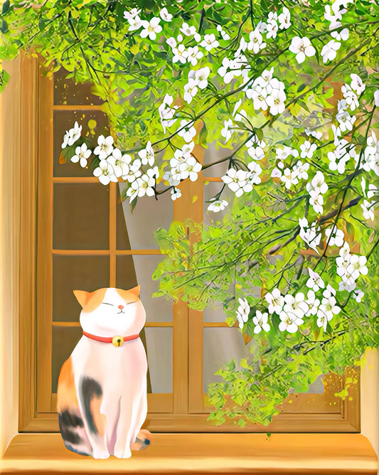 Cat in the Windowseal