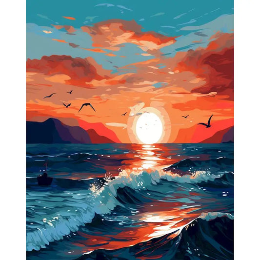 Sunset over the Ocean