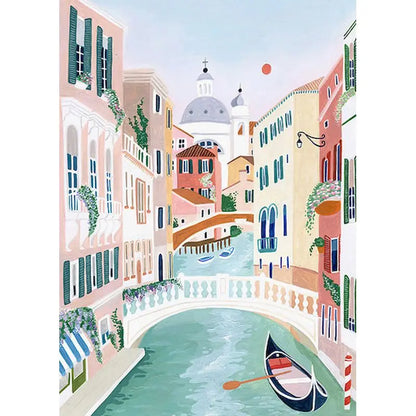 Charming Venice Canal Art