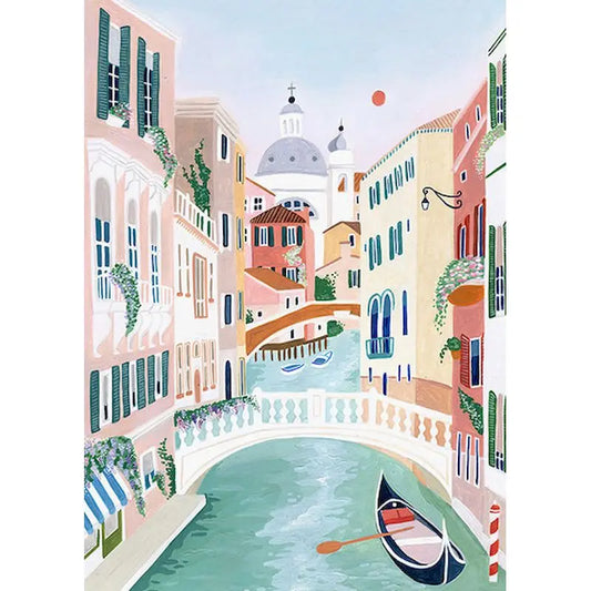 Charming Venice Canal Art