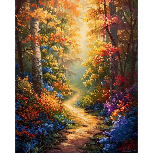 Colorful Magical Forest Path