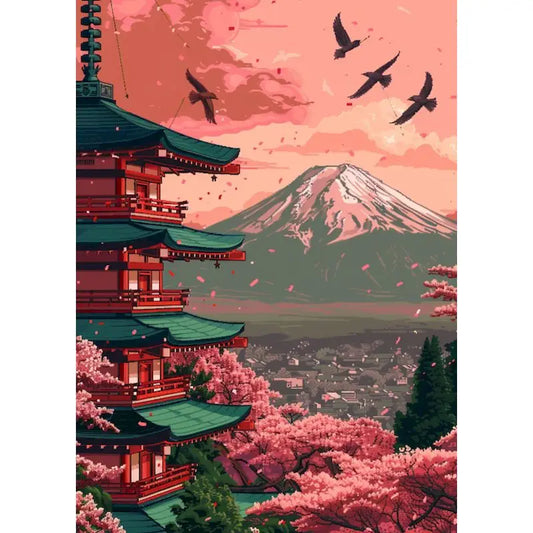 Mount Fuji Japanese Sunset