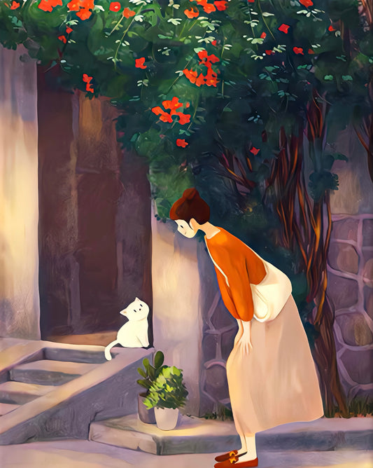 Cute street encounter