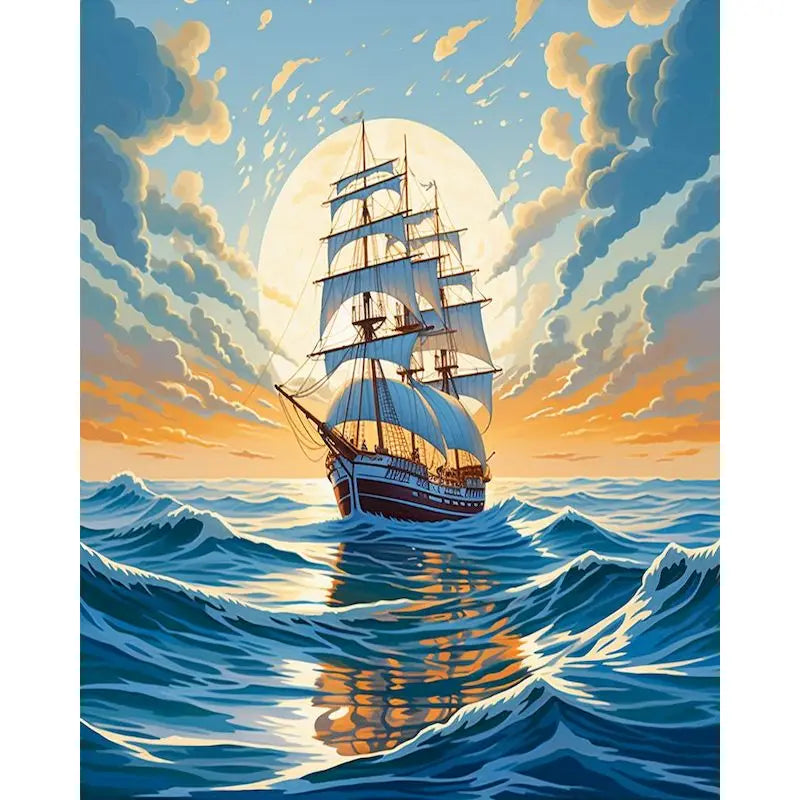 Sailing Ship in the Moon
