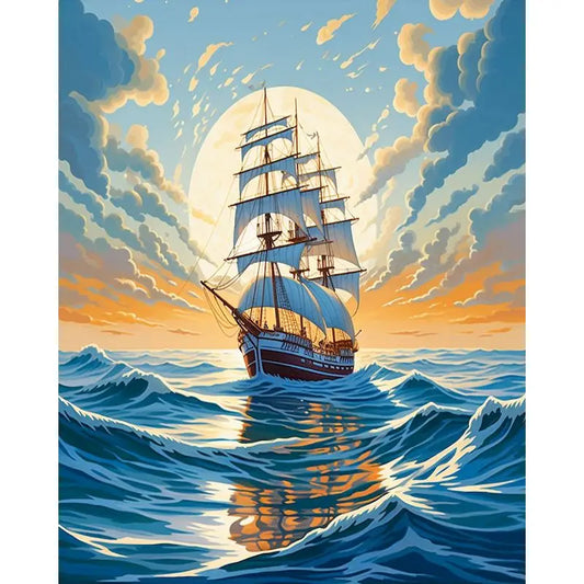 Sailing Ship in the Moon