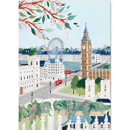London Iconic Landmarks Painting