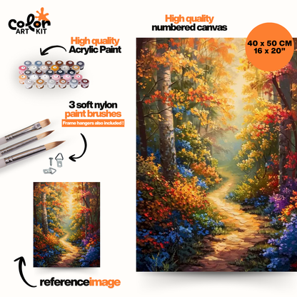 Colorful Magical Forest Path