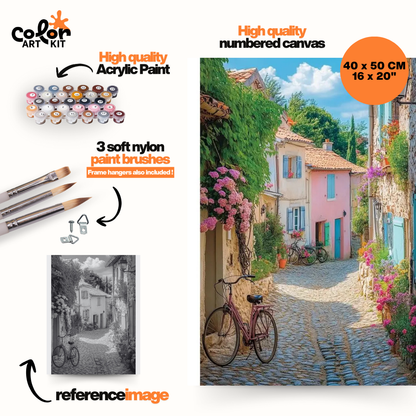 Bicycles In British Village
