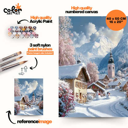 Cozy Snowy Mountain Village