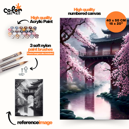 Chinese Cherry Blossom Pagoda