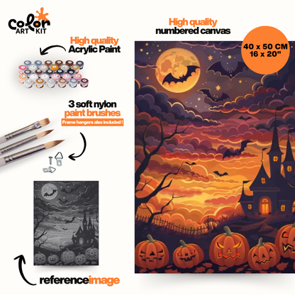 Pumpkins, bats, and a Haunted House